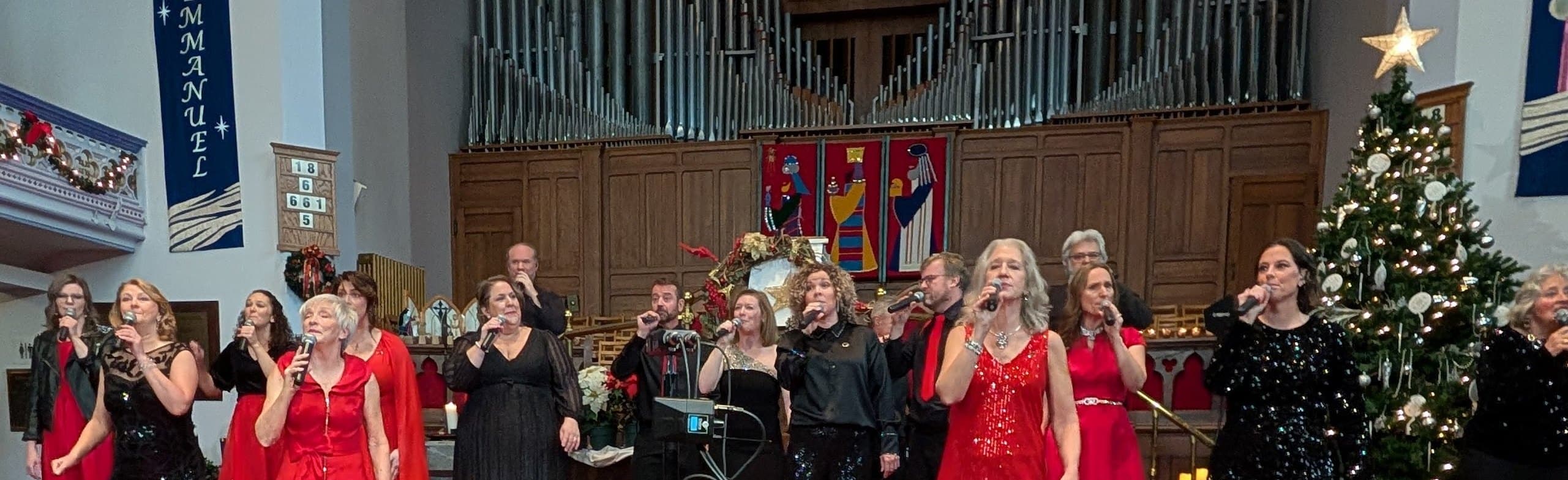 Vocestra performing on stage