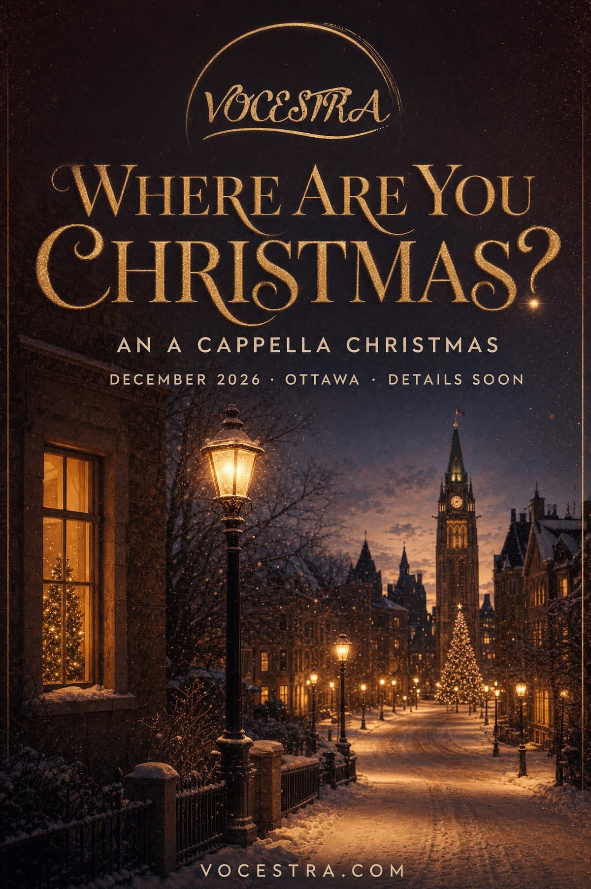 Where Are You Christmas? concert poster